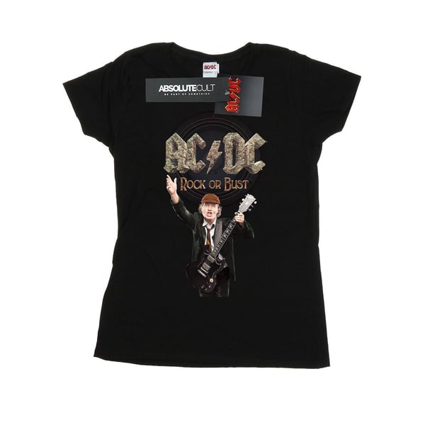 AC/DC naisten Rock Or Bust Angus Young puuvillainen T-paita