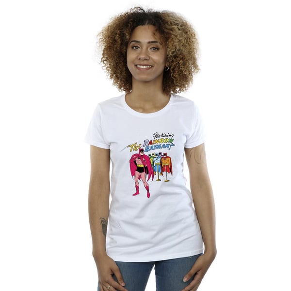 DC Comics Womens/Ladies Batman Comic Cover Rainbow Batman Cotton T-Shirt