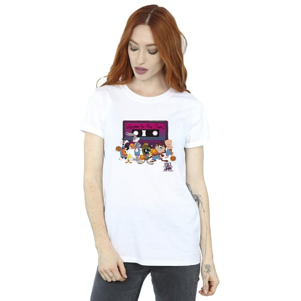 Space Jam: A New Legacy Womens/Ladies Team Cassette Cotton Boyfriend T-Shirt