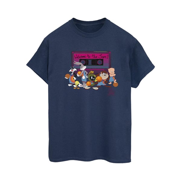Space Jam: A New Legacy Dam/Flickor Team Cassette Bomulls Boyfriend T-shirt