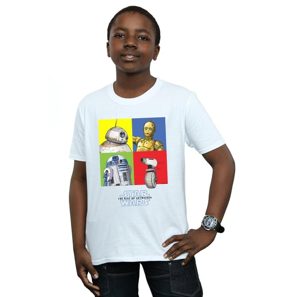 Star Wars: The Rise of Skywalker Boys Star Wars The Rise Of Skywalker Droid Squares T-Shirt