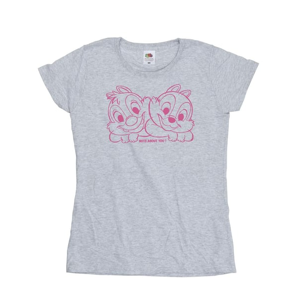 Disney Womens/Ladies Chip ´n´ Dale Nuts About You Cotton T-Shirt