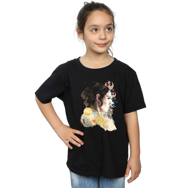 Star Wars: The Rise of Skywalker Rey Collage T-shirt i bomull för flickor