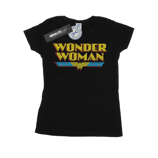 DC Comics Naisten/Naisten Wonder Woman Crackle Logo Puuvillainen T-paita
