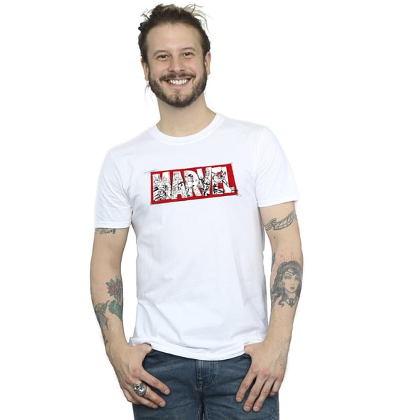 Marvel Mens Avengers Infill T-paita