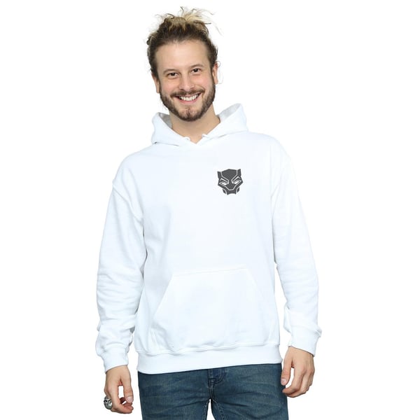 Marvel Mens Black Panther Black On Black Chest Print Hoodie