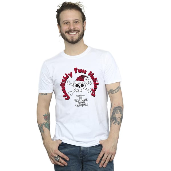 Disney Mens The Nightmare Before Christmas Ghouishly Fun Holidays T-Shirt
