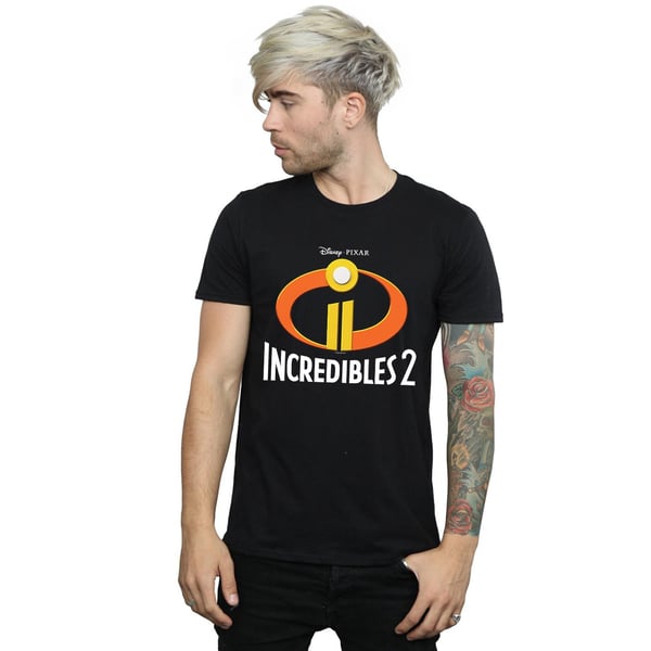 Disney Mens Incredibles 2 Emblem Logo T-Shirt