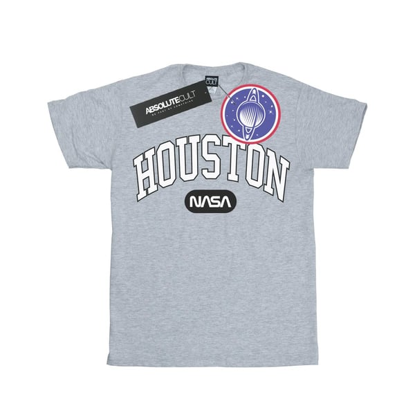 NASA Womens/Ladies Houston Collegiate Cotton Boyfriend T-Shirt