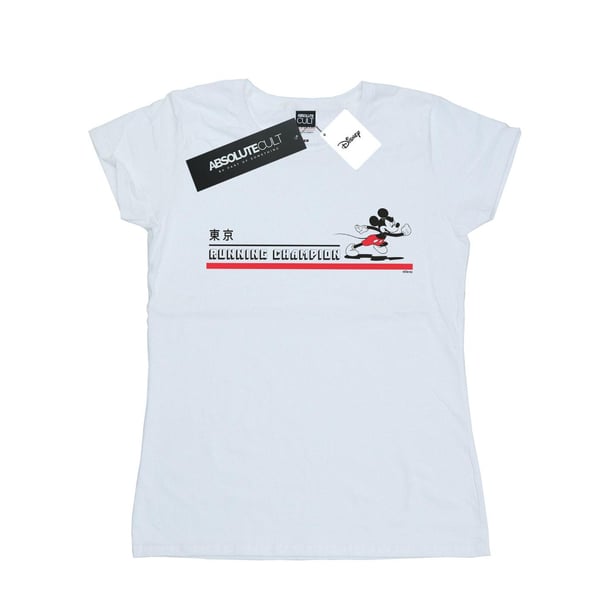 Disney Dam/Dam Mickey Mouse Running Champion T-shirt i bomull