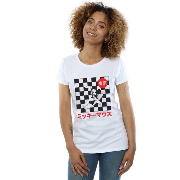 Disney Womens/Ladies Mickey Mouse Surfing Cotton T-Shirt