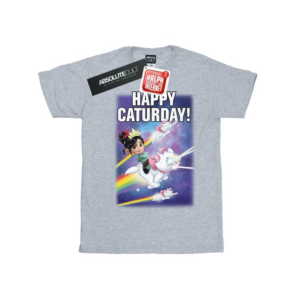 Disney Dam/Dam Wreck It Ralph Happy Caturday T-shirt i bomull med boyfriend-passform