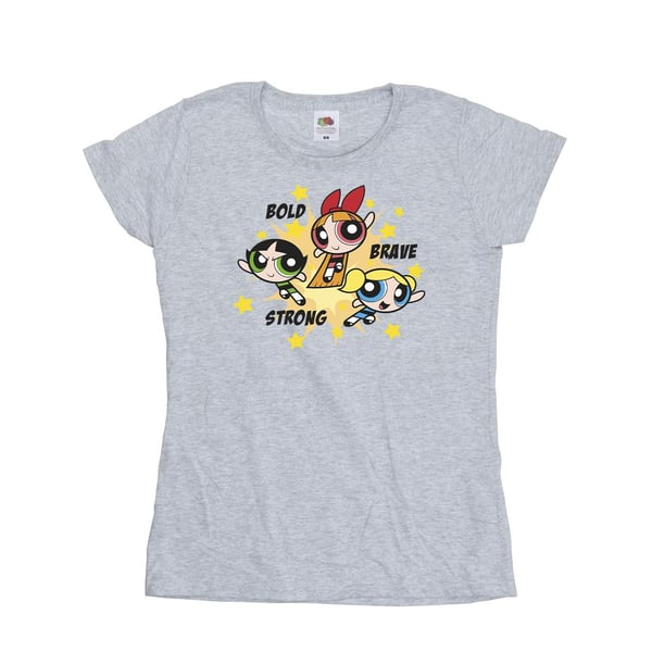 The Powerpuff Girls Womens/Ladies Girls Bold Brave Strong Cotton T-Shirt
