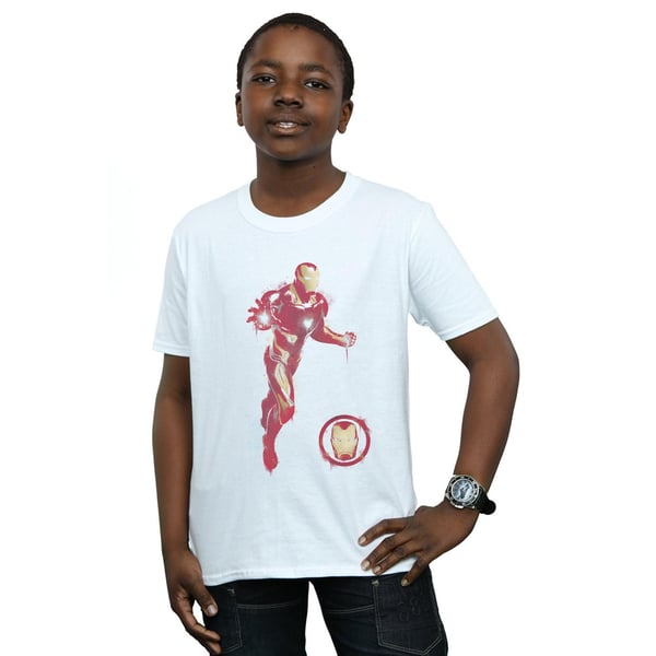 Marvel Boys Avengers Endgame Painted Iron Man T-Shirt