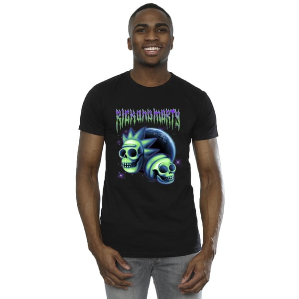 Rick And Morty Mens Space Skull T-Shirt