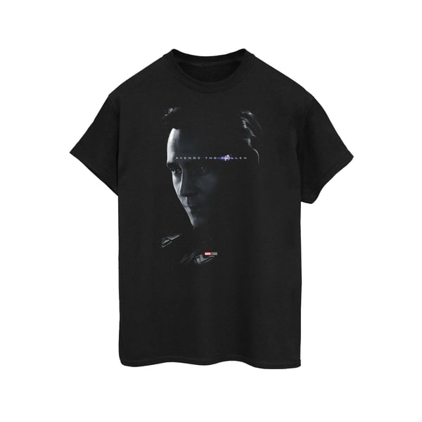 Marvel Womens/Ladies Avengers Endgame Avenge The Fallen Loki Cotton Boyfriend T-Shirt