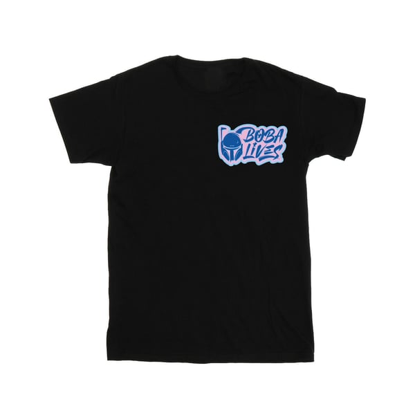 Star Wars Mens The Book Of Boba Fett Lives Pocket T-Shirt