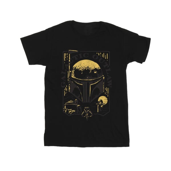 Star Wars: The Book Of Boba Fett Mens Galactic Outlaw Distress T-Shirt