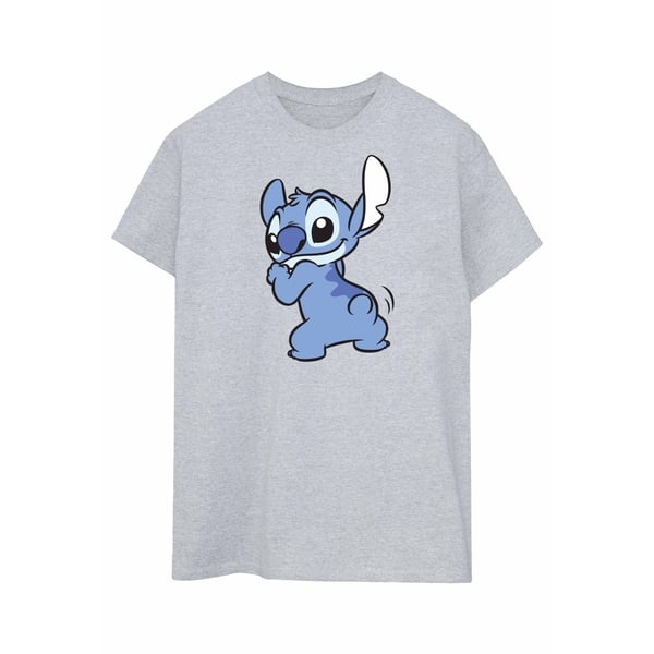 Disney Womens/Ladies Lilo And Stitch Stitch Backside Breast Print Cotton Boyfriend T-Shirt