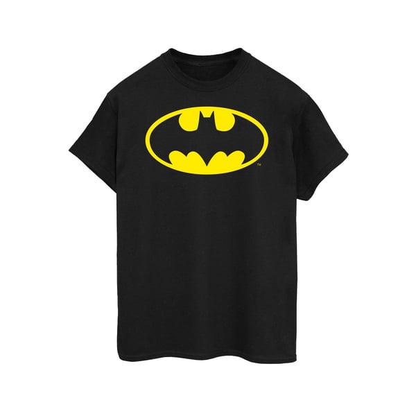 DC Comics Dam/Kvinnor Batman Logotyp Bomull Boyfriend T-Shirt