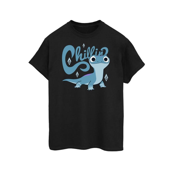 Disney Dam/Dam Frozen 2 Salamander Bruni Tuff Bomull Boyfriend T-Shirt