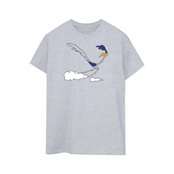 Looney Tunes Womens/Ladies Road Runner Running Cotton Boyfriend T-Shirt
