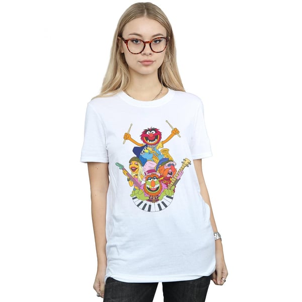 Disney Womens/Ladies The Muppets Dr Teeth And The Electric Mayhem Cotton Boyfriend T-Shirt