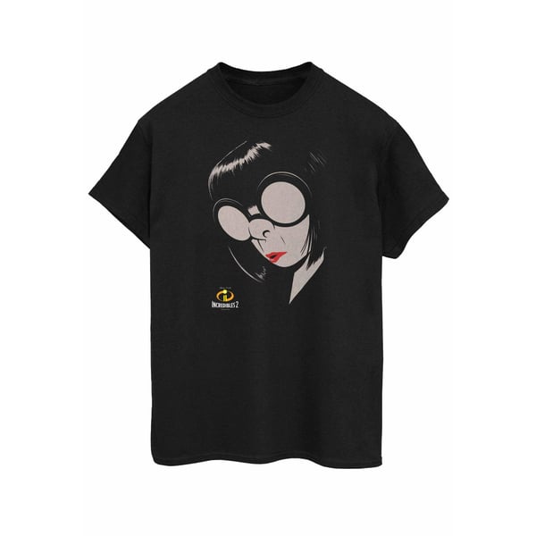Disney Womens/Ladies The Incredibles Edna Cotton Boyfriend T-Shirt
