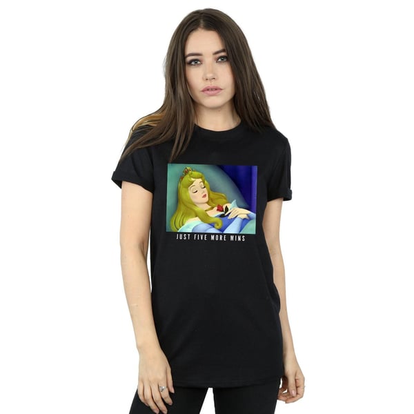 Disney Princess Womens/Ladies Sleeping Beauty Five More Minutes Cotton Boyfriend T-Shirt