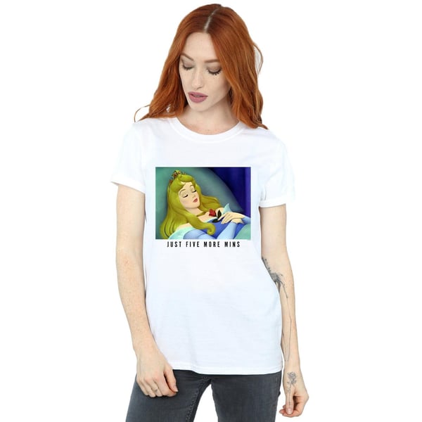 Disney Princess Womens/Ladies Sleeping Beauty Five More Minutes Cotton Boyfriend T-Shirt