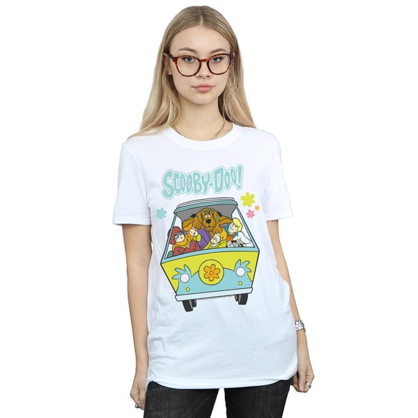 Scooby Doo Womens/Ladies Mystery Machine Group Cotton Boyfriend T-Shirt