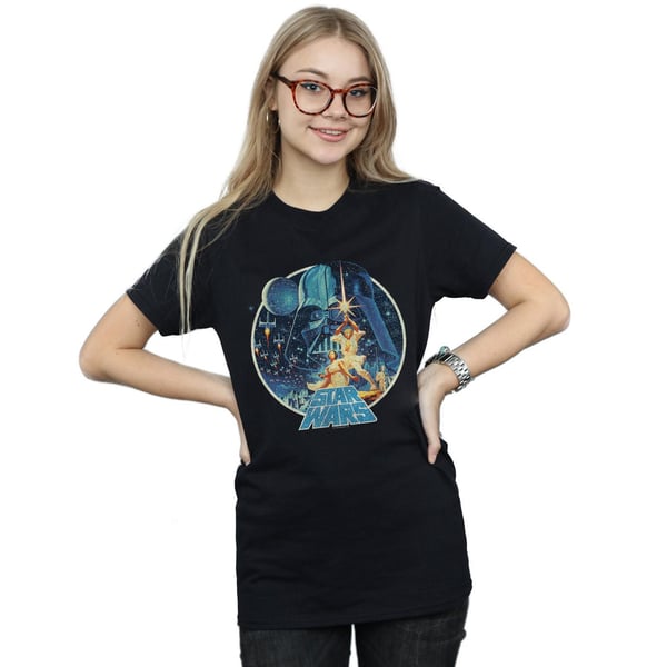 Star Wars Naisten Vintage Victory Puuvillainen Boyfriend T-paita