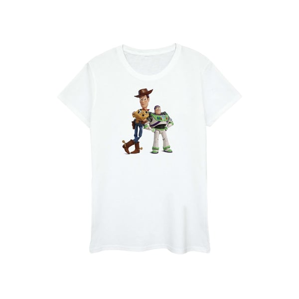 Disney Womens/Ladies Toy Story Buzz And Woody Standing Cotton Boyfriend T-Shirt