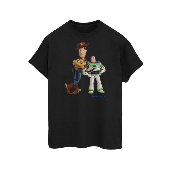Disney Womens/Ladies Toy Story Buzz And Woody Standing Cotton Boyfriend T-Shirt