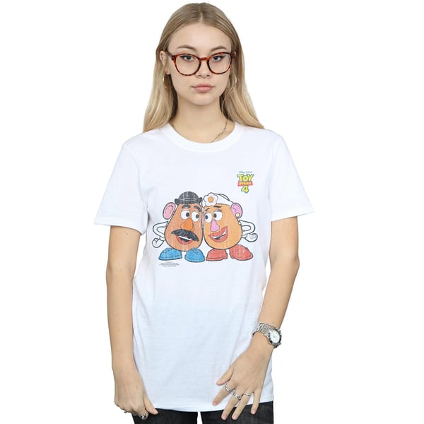 Disney Womens/Ladies Toy Story 4 Mr And Mrs Potato Head Cotton Boyfriend T-Shirt