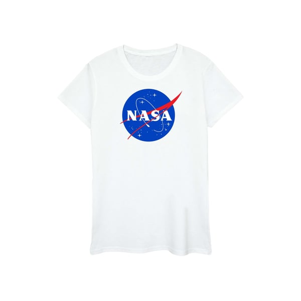NASA naisten/naisten klassinen tunnuslogo puuvillainen Boyfriend T-paita