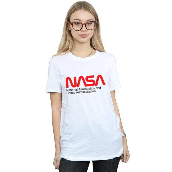 NASA Womens/Ladies Aeronautics And Space Cotton Boyfriend T-Shirt