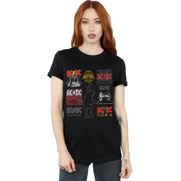 AC/DC Womens/Ladies Art Collection Cotton Boyfriend T-Shirt