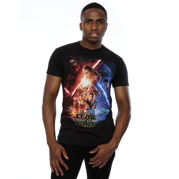 Star Wars Mens Force Awakens Poster T-Shirt