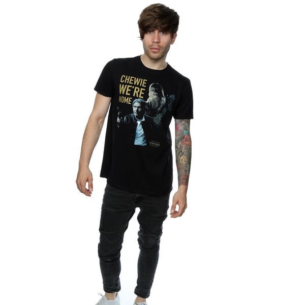 Star Wars Miesten Force Awakens Chewie We´re Home T-paita