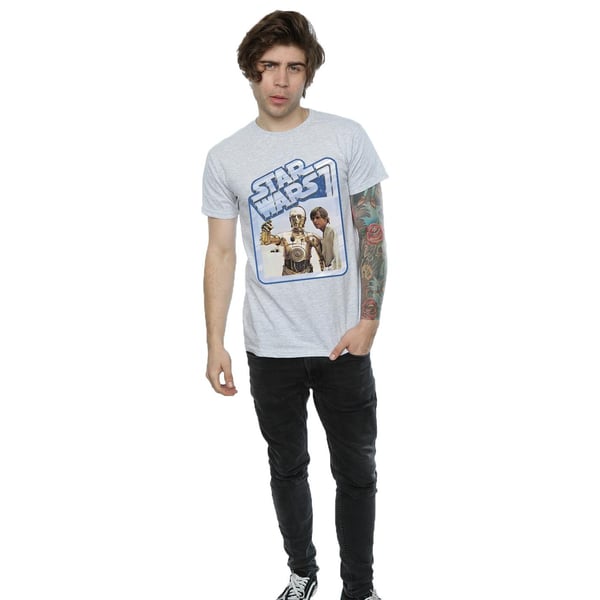 Star Wars Mens Luke Skywalker And C-3PO T-Shirt