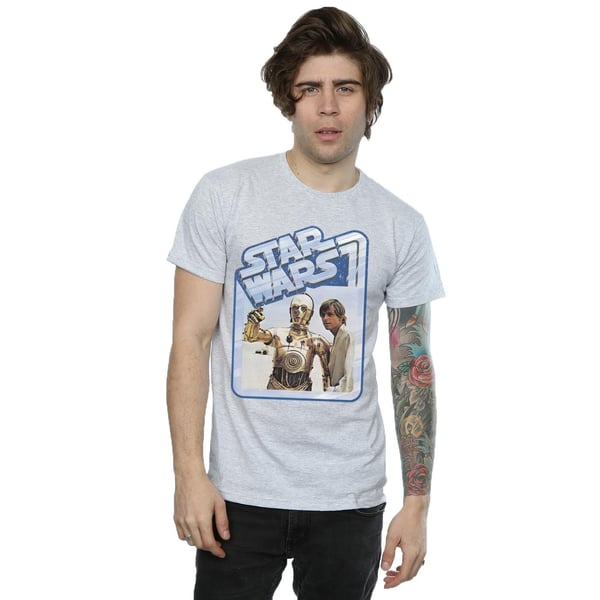 Star Wars Mens Luke Skywalker And C-3PO T-Shirt