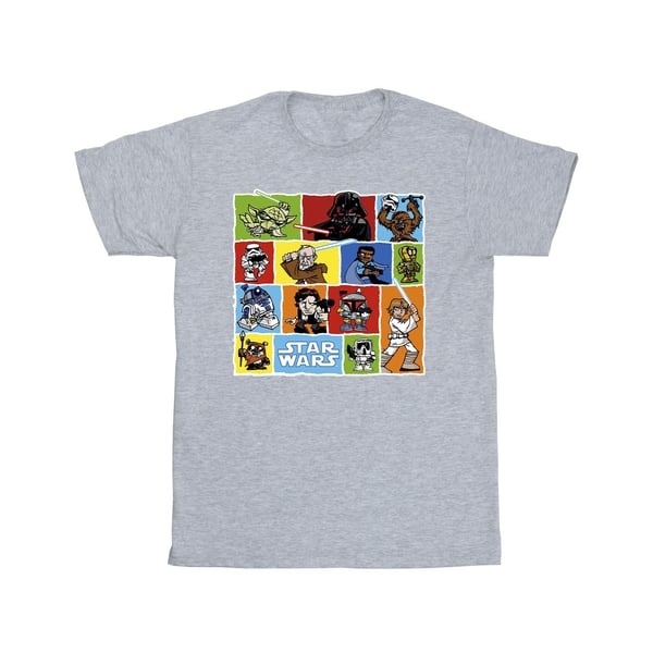 Star Wars Mens Comic Drawing Montage T-Shirt