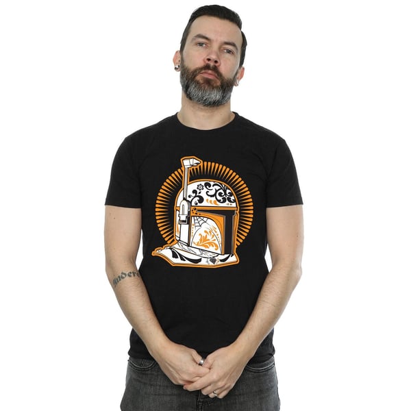 Star Wars Mens Boba Fett Dia De Los Muertos T-Shirt
