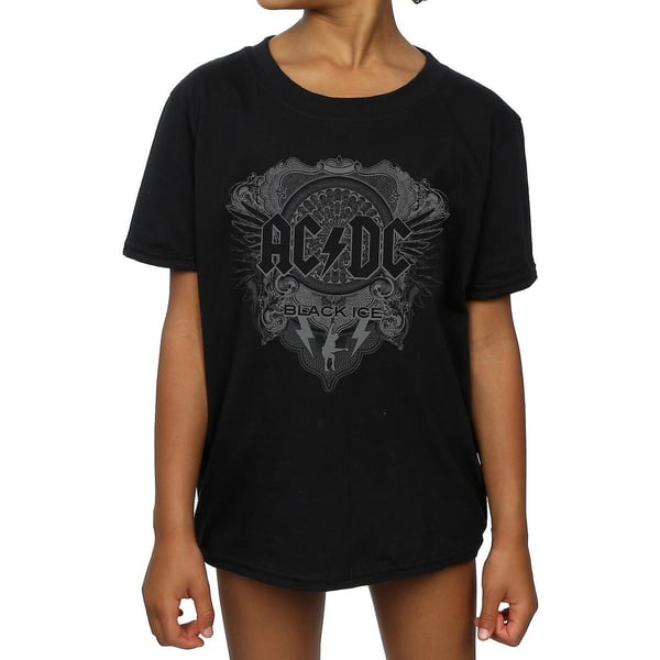 AC/DC Girls Black Ice T-shirt i bomull