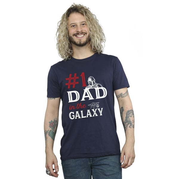 Star Wars Mens Mandalorian Number One Dad T-Shirt