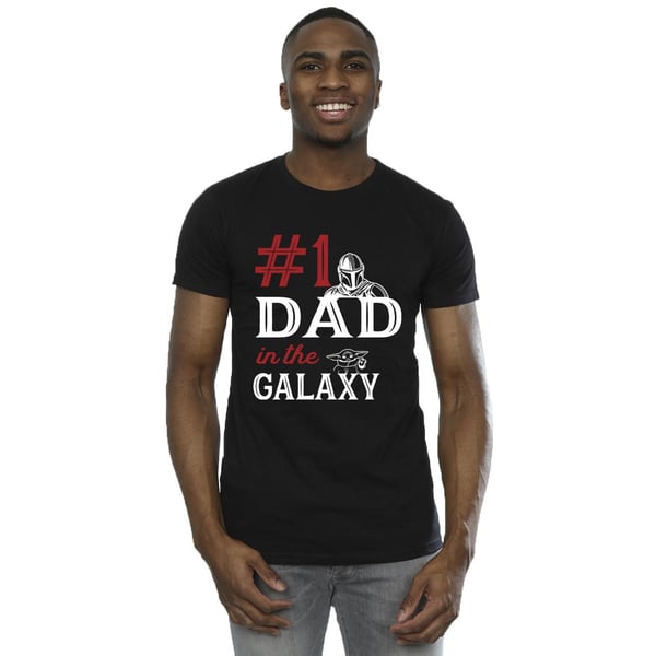 Star Wars Mens Mandalorian Number One Dad T-Shirt