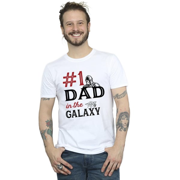 Star Wars Mens Mandalorian Number One Dad T-Shirt