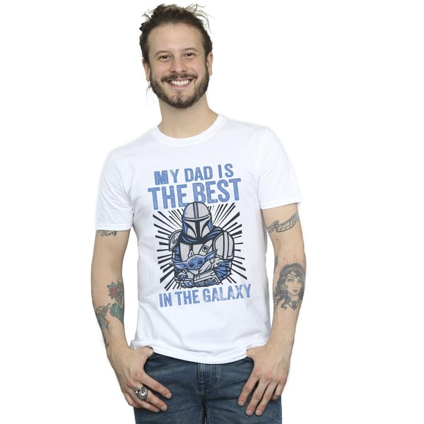 Star Wars Mandalorian Bästa Pappa T-Shirt för Herr