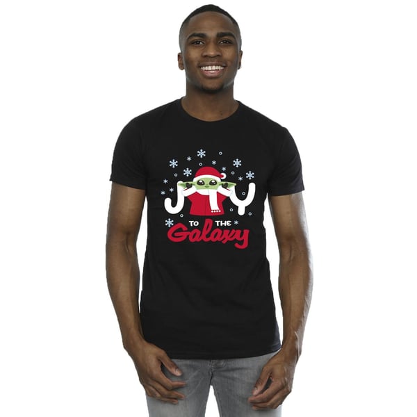 Star Wars Mens The Mandalorian Joy To The Galaxy T-Shirt
